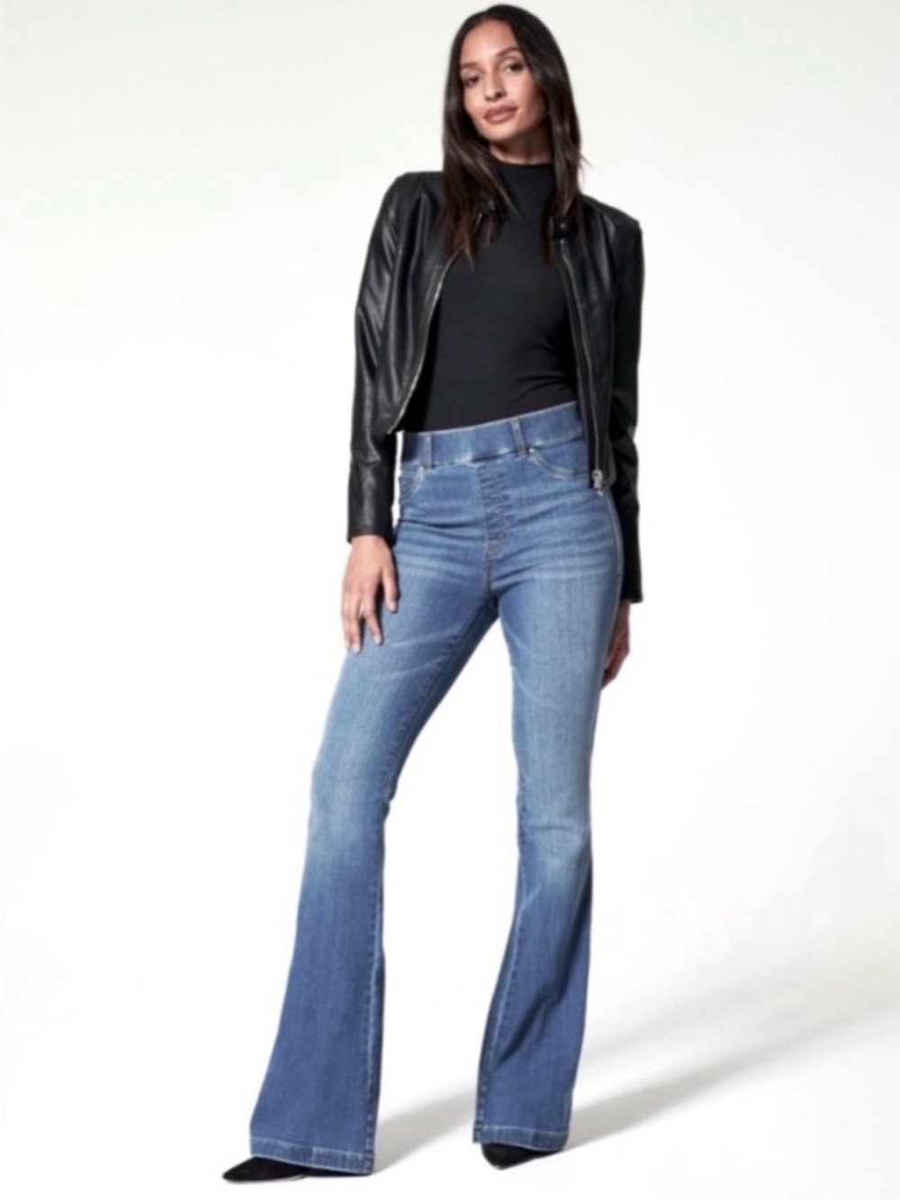 SPANX Pull-On Flare Jeans in a size medium tall length classic size 30